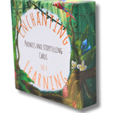 Phonics and Storytelling Cards box showing a jungle theme.