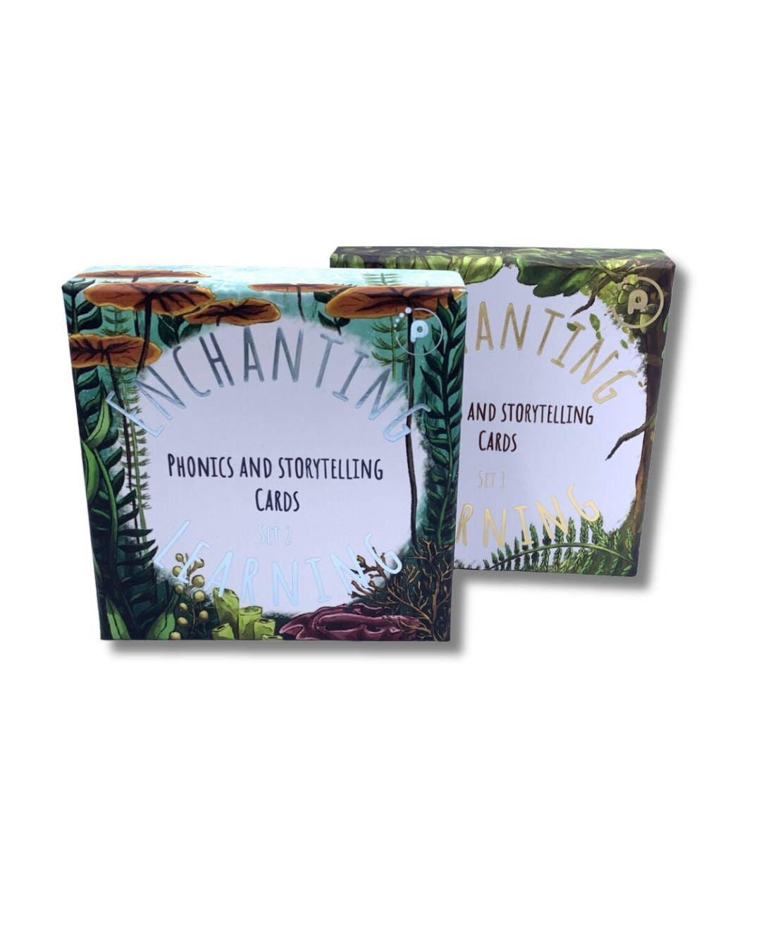 Two sets of Enchanting Learning Cards for Phonics and Storytelling.