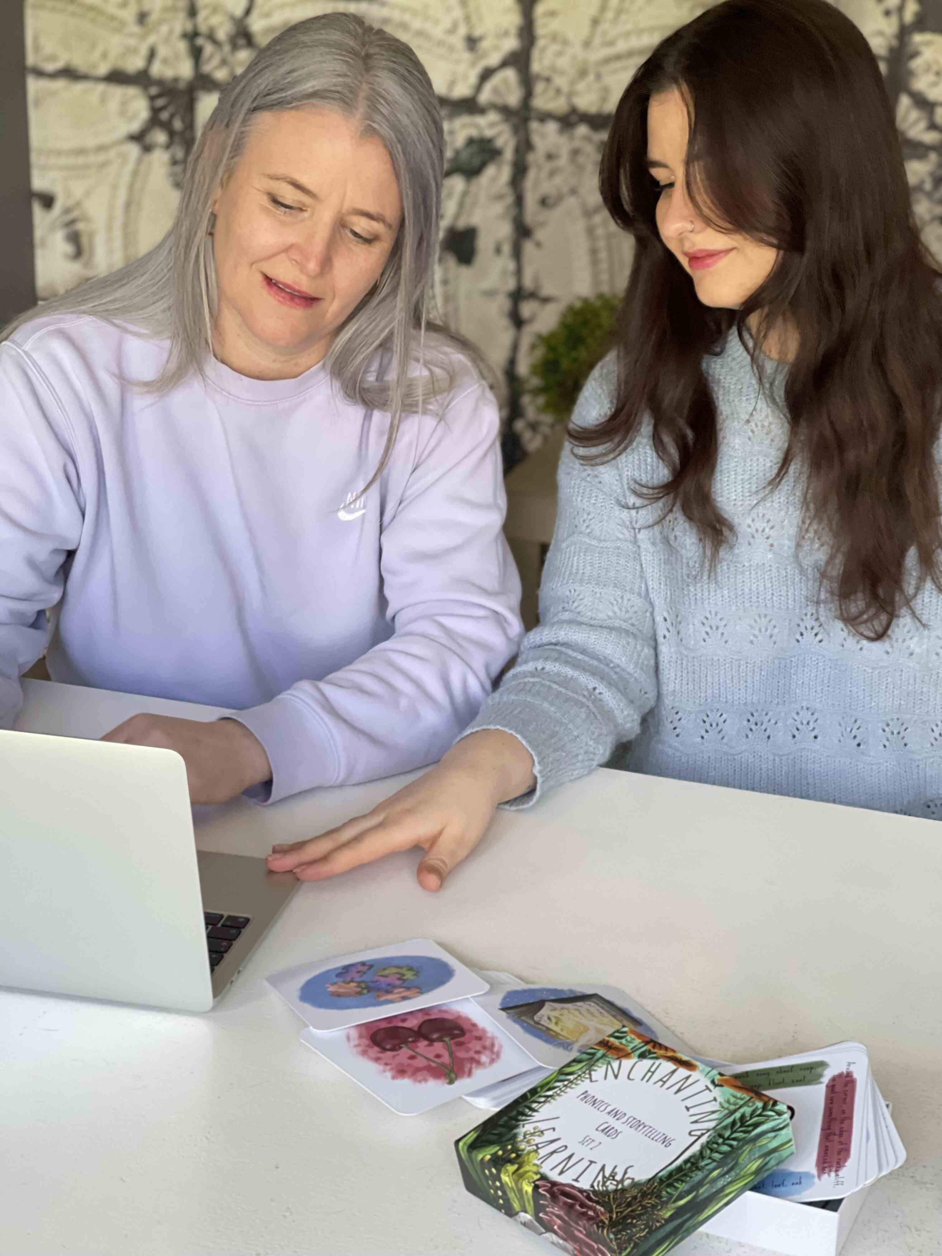 Founder of The Phive and designer working at a desk on new products.