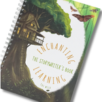 A jungle themed writing book showing a tree-house.