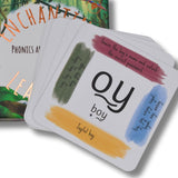 Phonics and storytelling cards showing /oy/ sound card.