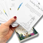 hand holding story creator cards.