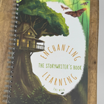 A jungle themed book on a wooden crate.