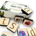 phonics tiles with box.